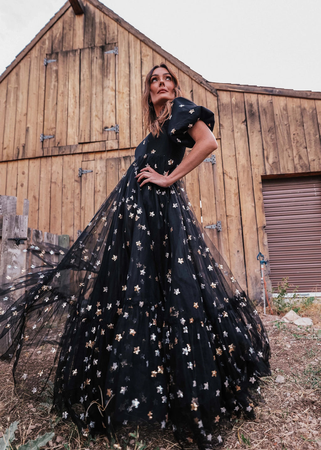 Wendy Dress Black Star