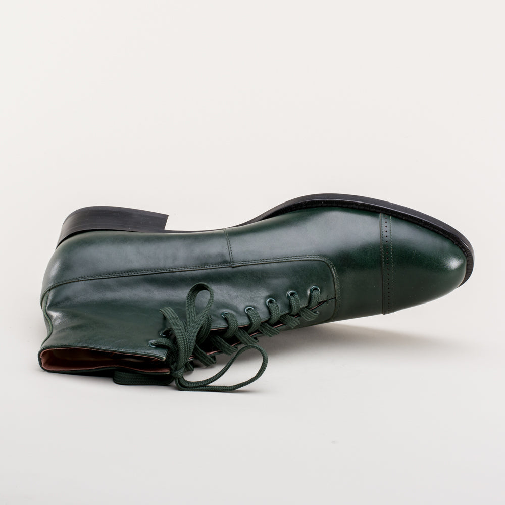 Noble Men's Vintage Lace-Up Boots (Green)