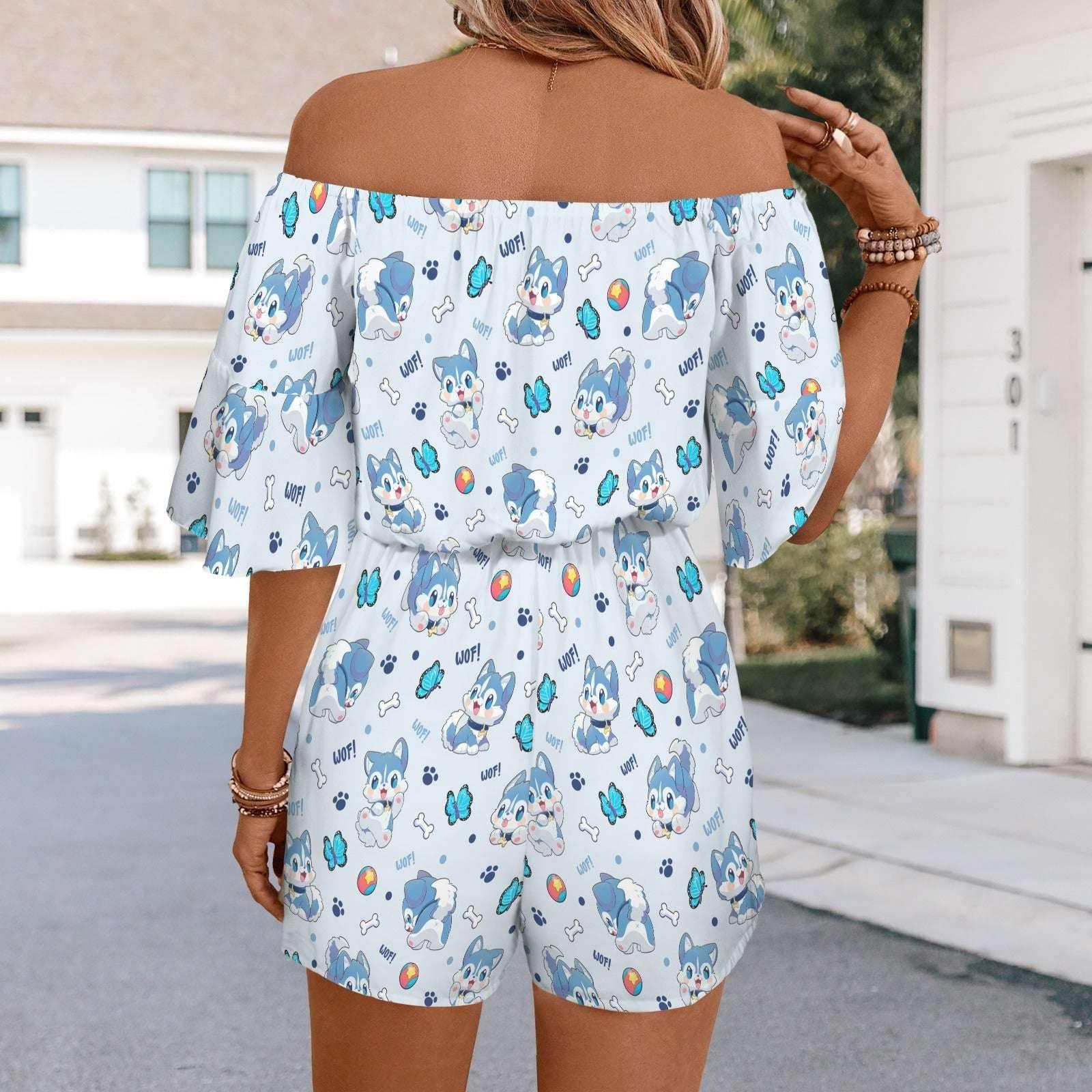 Lil Woof Peekaboo Playsuit