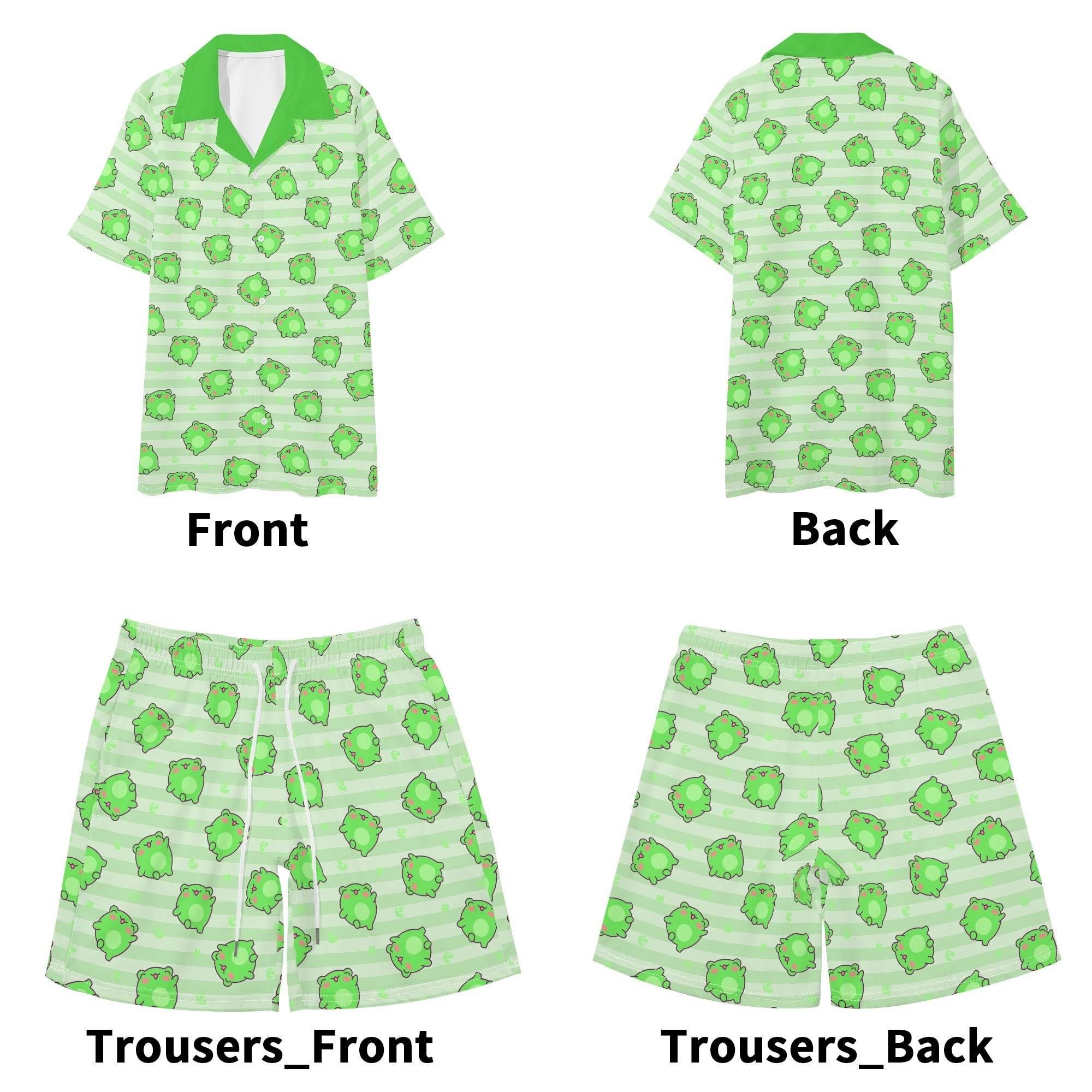 Leaping Froggie Unisex Shorts Set