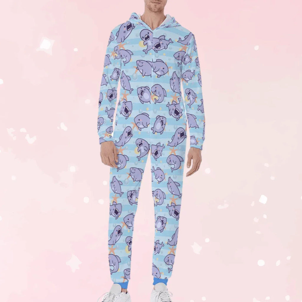Lil Finny Unisex Hooded Pajamas