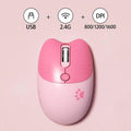 Kawaii Cat Ear Wireless Gaming Mouse