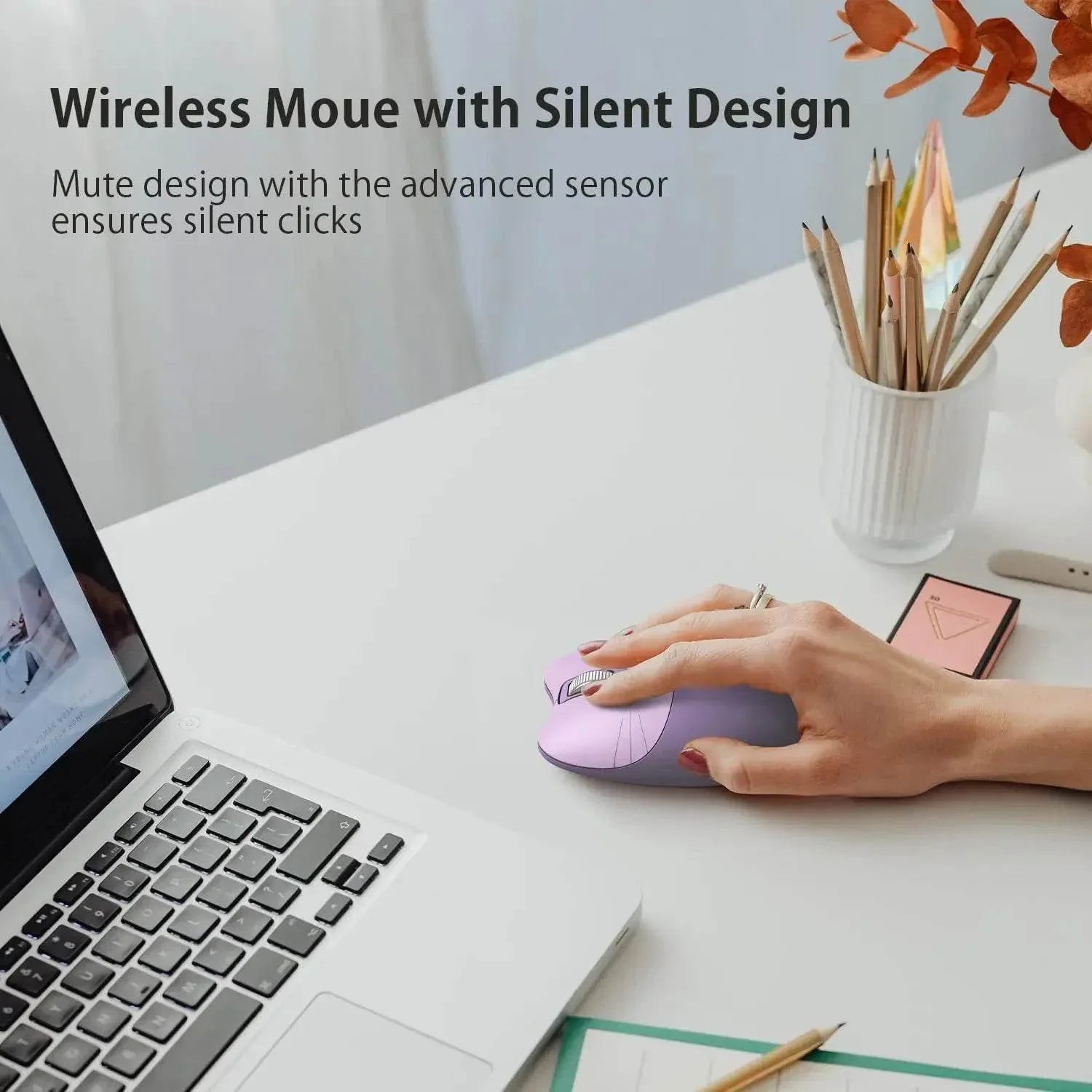 Kawaii Cat Ear Wireless Gaming Mouse