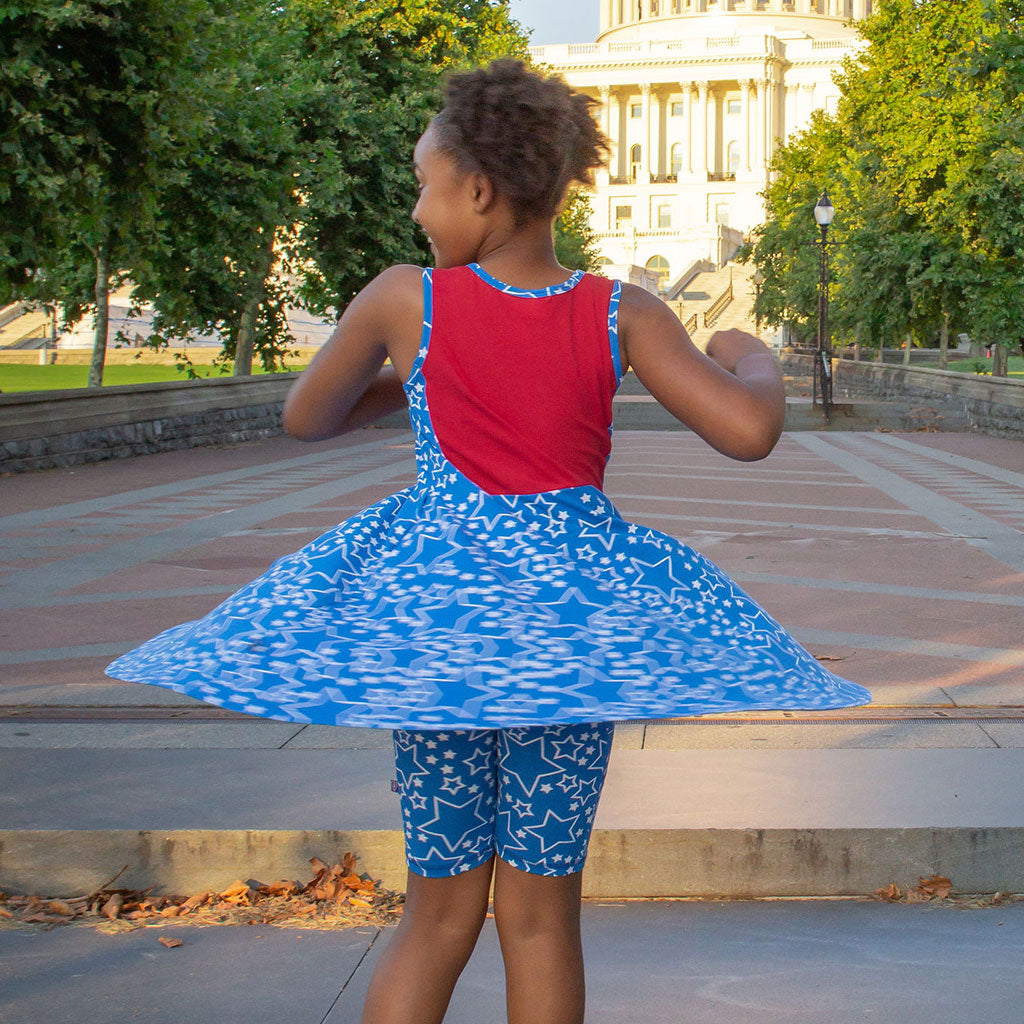 Star-Spangled Shorts with Pockets